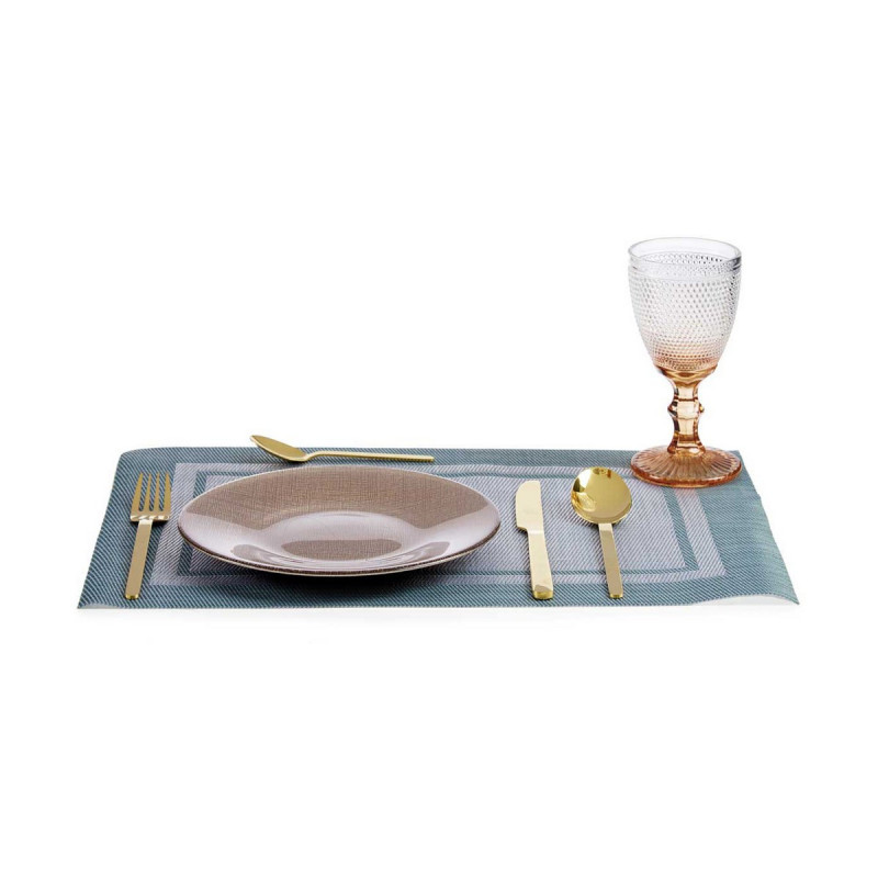 Image secondaire de Assiette plate Doré verre 21 x 2 x 21 cm