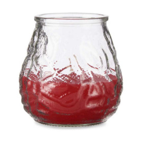 Bougie Géranium Rouge Transparent verre Paraffine (9 x 9,5 x 9 cm) 14,99 €