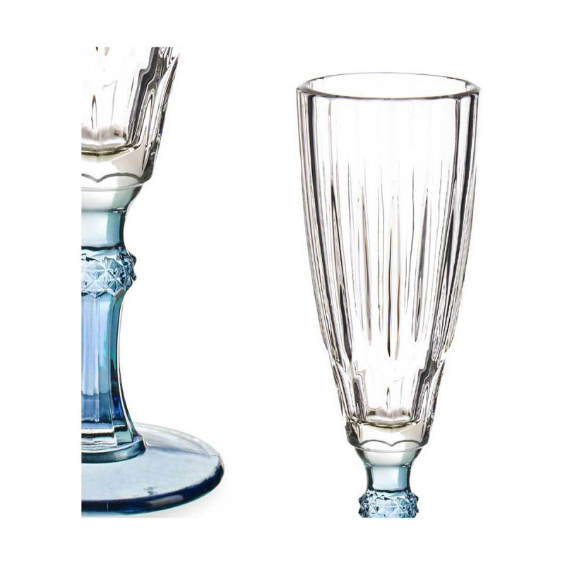 Image secondaire de Coupe de champagne Exotic Verre Bleu 170 ml