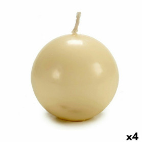 Bougie Ballon Crème Cire (7,5 x 7,5 x 7,5 cm) (4 Unités) 23,99 €