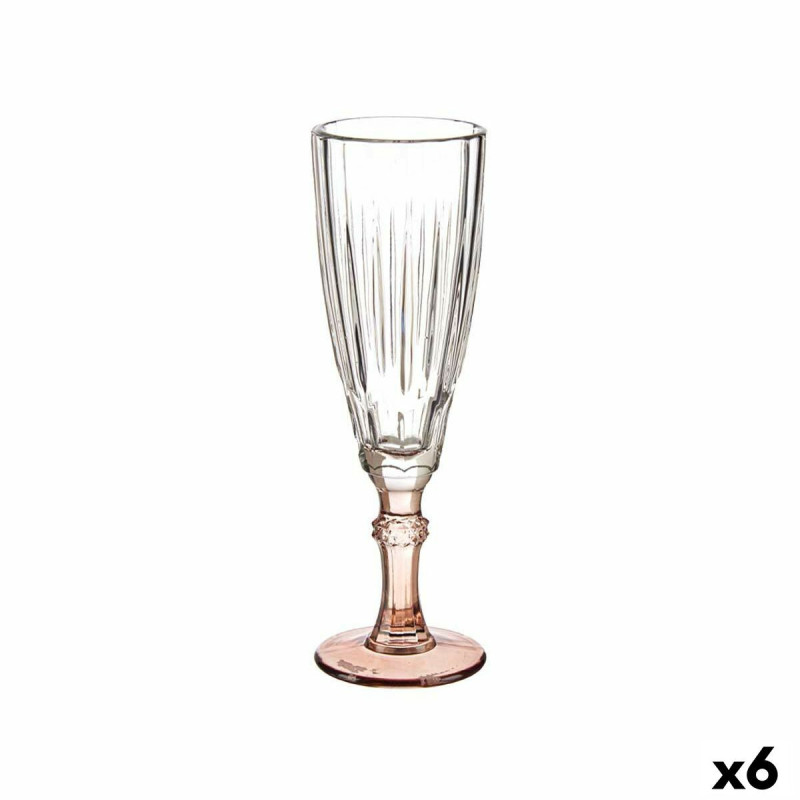 Coupe de champagne Verre Marron 6 Unités (170 ml)