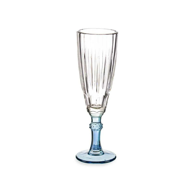 Image secondaire de Coupe de champagne Exotic Verre Bleu 6 Unités (170 ml)