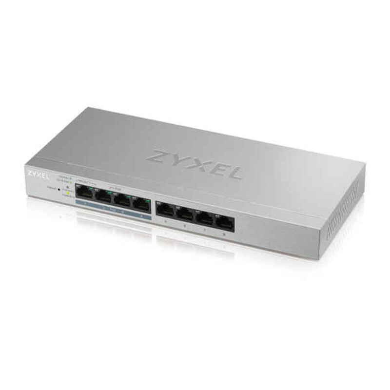 Zyxel GS1200-8HP v2 Géré Gigabit Ethernet (10/100/1000) Connexion Ethernet, supportant l'alimentation via ce port (PoE) Gris