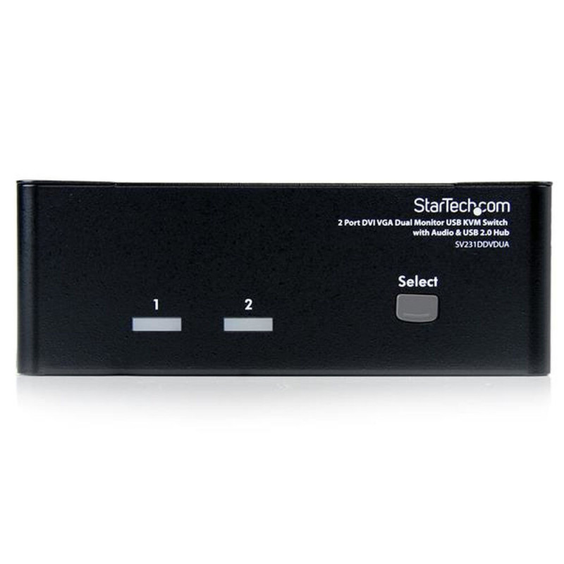 Startech.com Switch KVM USB 2 ports DVI VGA avec audio - Commutateur concentrateur USB 2.0