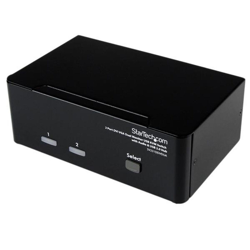 Image secondaire de Startech.com Switch KVM USB 2 ports DVI VGA avec audio - Commutateur concentrateur USB 2.0