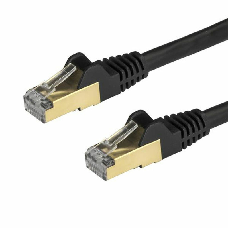 Startech.com Cordon de raccordement CAT6a - 1,5 m - Sans crochet - Câble patch RJ45 - Noir