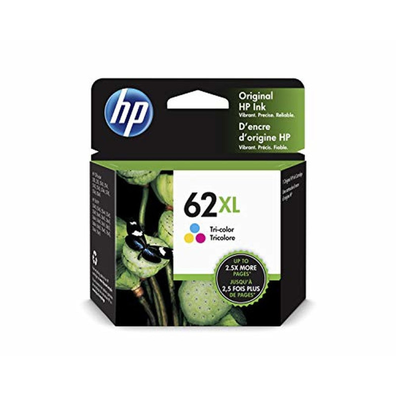 HP 62XL cartouche d'encre trois couleurs grande capacité authentique