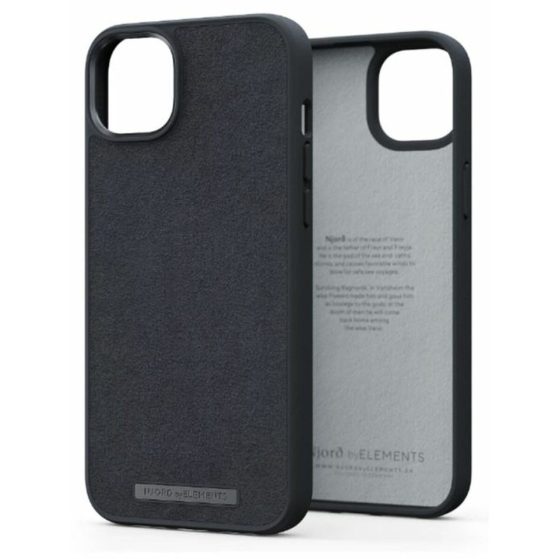 Njord byELEMENTS Suede Comfort+ Case - iPhone 14 Plus - Black