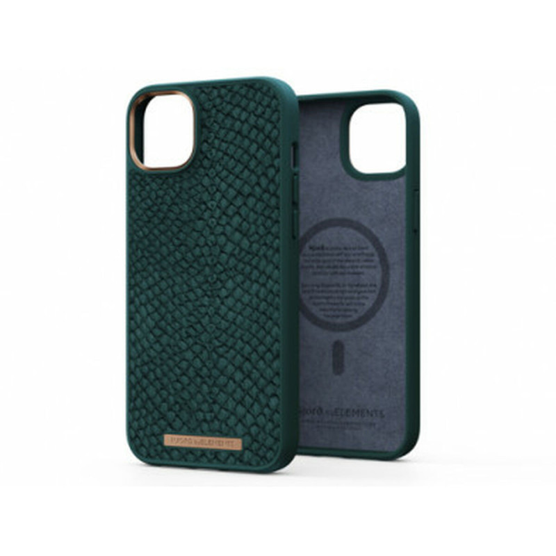 Njord byELEMENTS Salmon Leather Magsafe Case - iPhone 14 Plus - Green