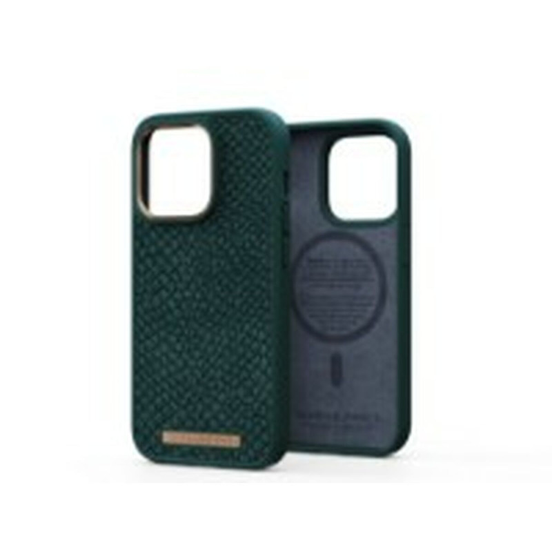 Njord byELEMENTS Salmon Leather Magsafe Case - iPhone 14 Pro - Green