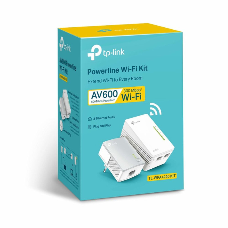 Image secondaire de Tp-Link TL-WPA4220 KIT 600 Mbit/s Ethernet/LAN Wifi Blanc 2 pièce(s)