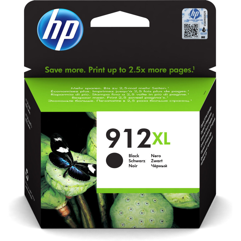 HP 912XL Cartouche d'encre noire authentique, grande capacité