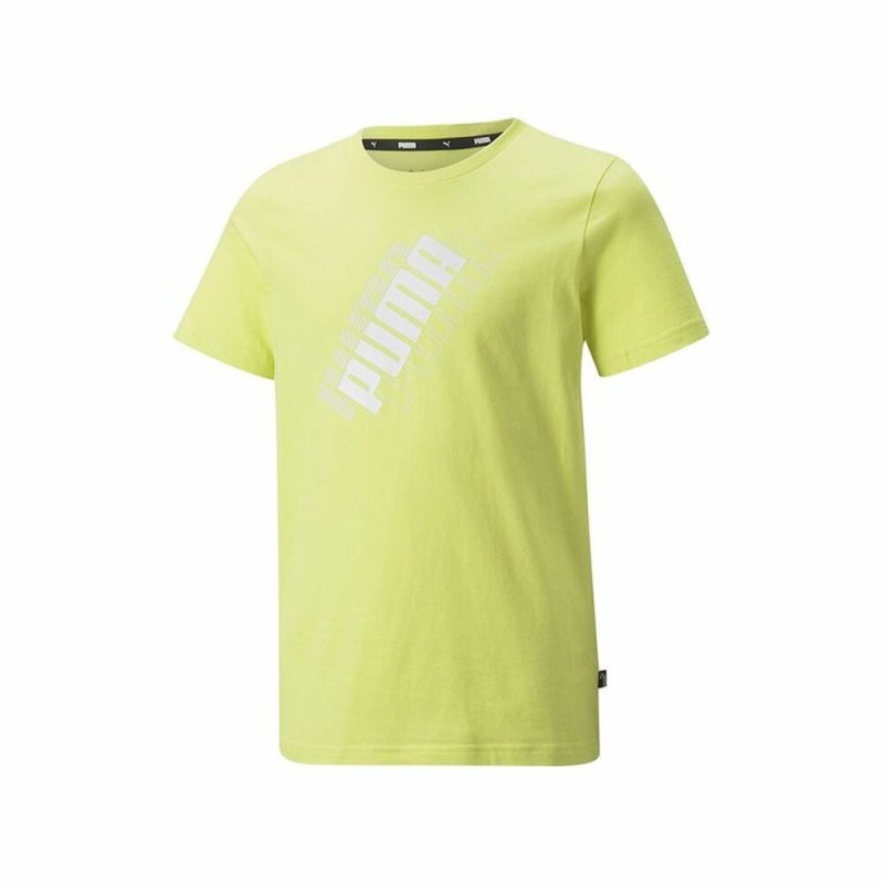 Image secondaire de T shirt à manches courtes Enfant Puma Power Logo Jaune