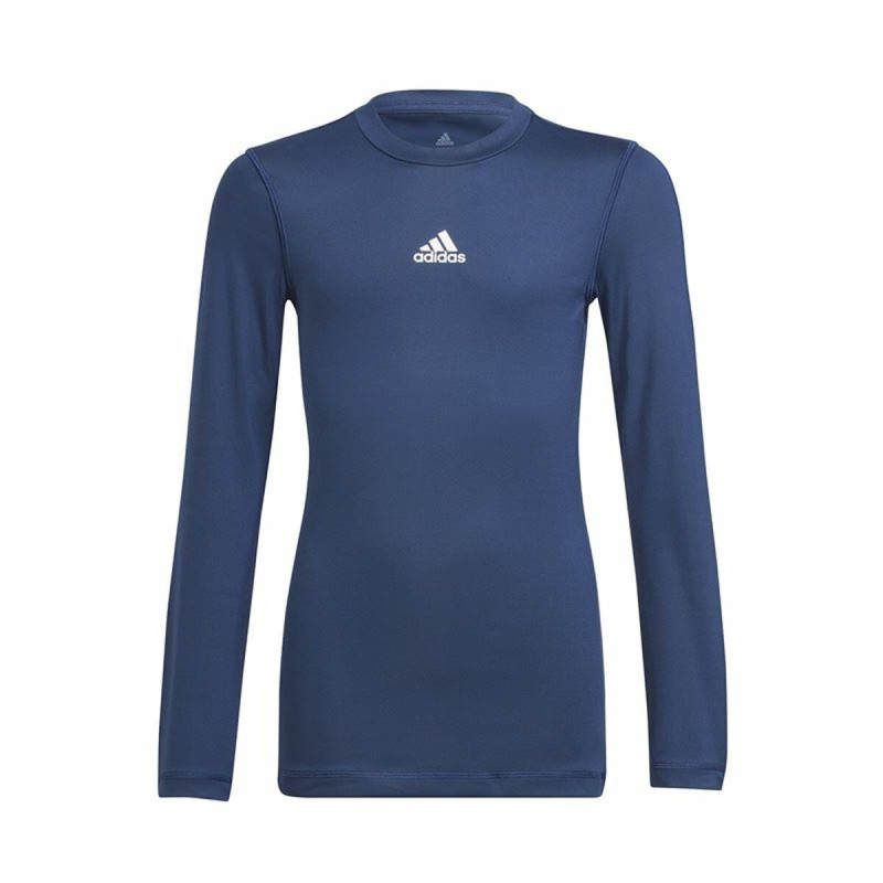 Maillot de Football à Manches Courtes pour Enfants Adidas Techfit Bleu