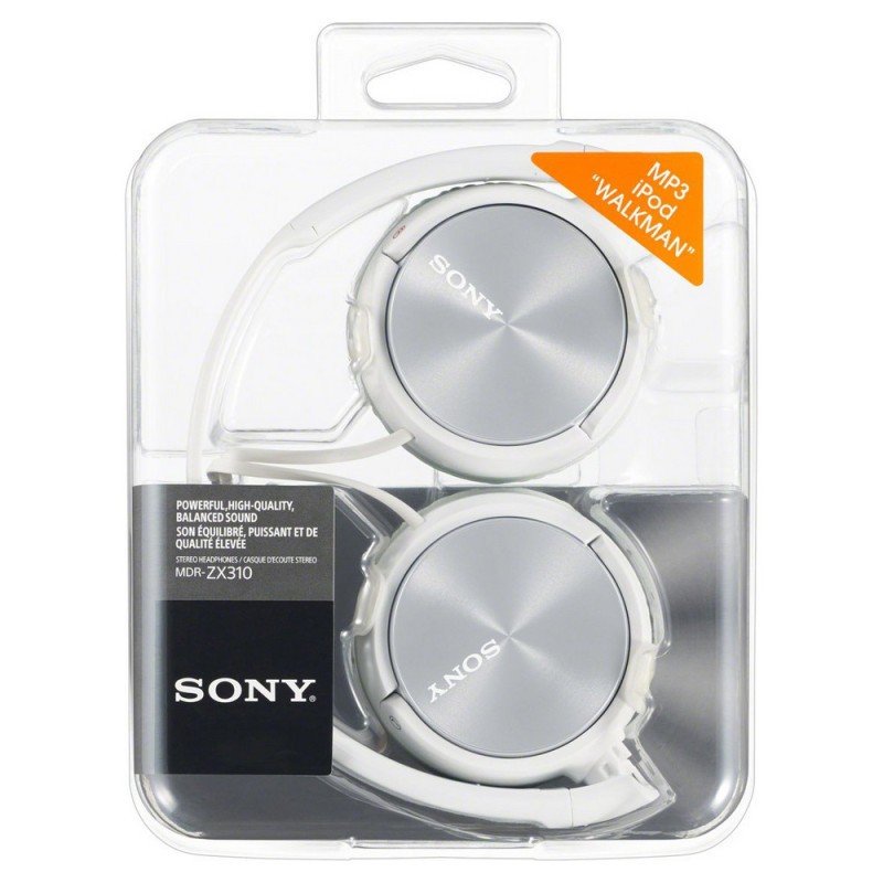 Image secondaire de Sony MDR-ZX310AP Écouteurs Avec fil Arceau Appels/Musique Blanc