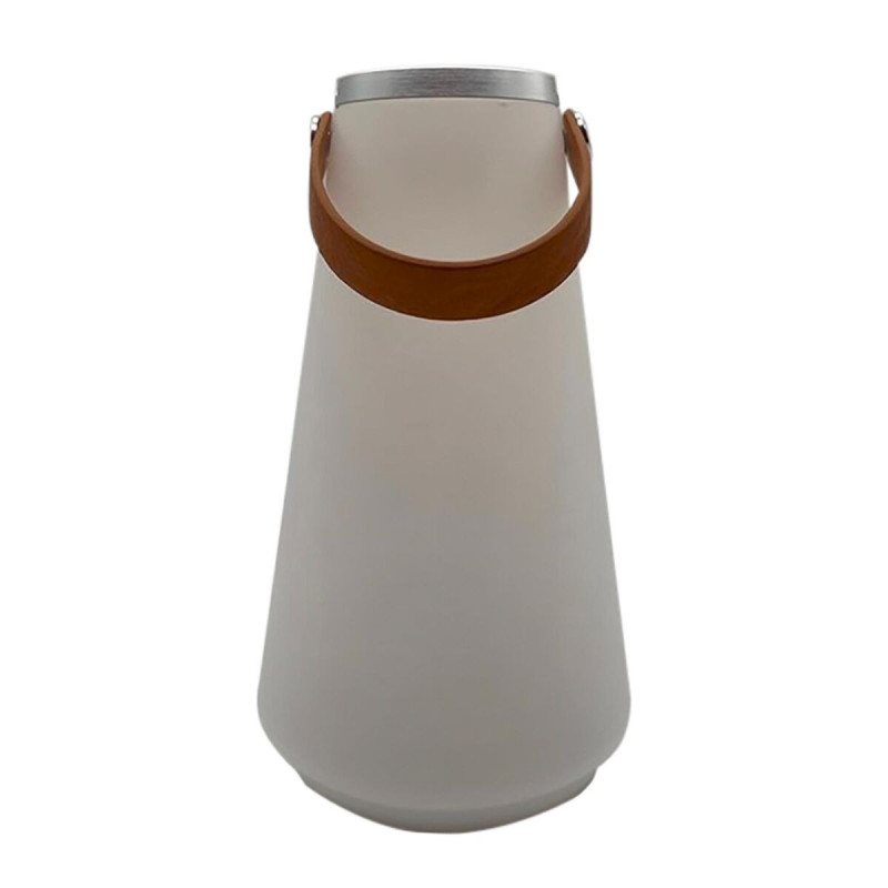 Image secondaire de Lampe solaire DKD Home Decor Marron Polyéthylène Blanc Polyuréthane (13.5 x 13.5 x 23 cm)