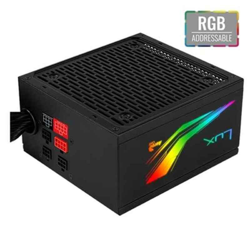 Bloc dAlimentation Aerocool LUX RGB 550M ATX 550 W 80 Plus Bronze LED RGB