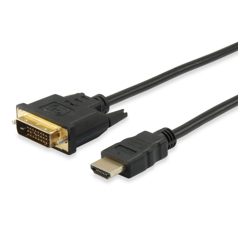 Equip 119322 câble vidéo et adaptateur 2 m HDMI DVI-D Noir