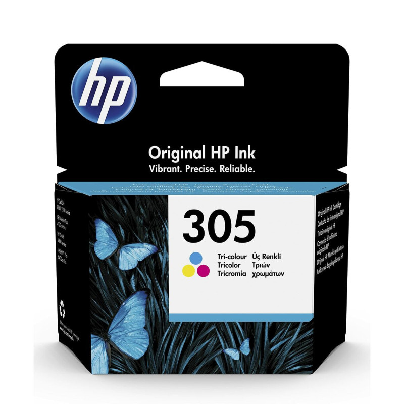 HP Cartouche d'encre trois couleurs 305 authentique