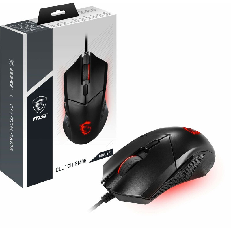 MSI Clutch GM08 souris Ambidextre USB Type-A Optique 4200 DPI