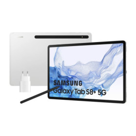 Tablette Samsung Galaxy Tab S8+ Argenté 8 GB RAM 256 GB 5G 12,4" 1 209,99 €