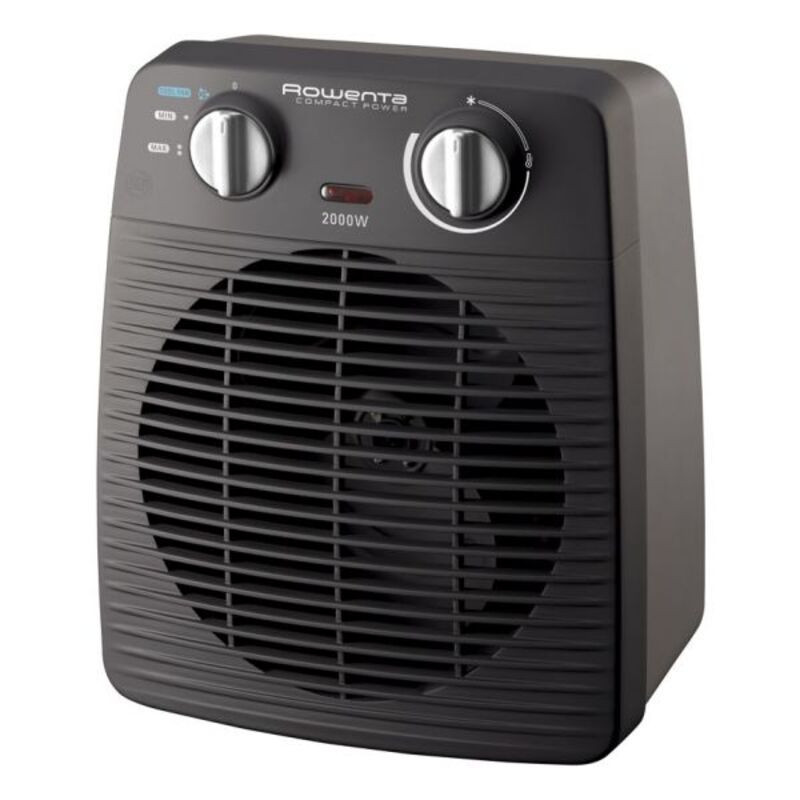 Rowenta Compact Power SO221 Intérieure Gris, Noir 2000 W Chauffage de ventilateur électrique