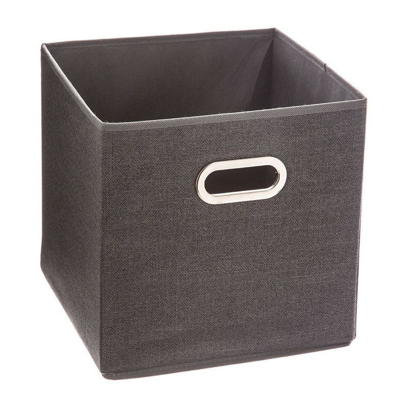 Boîte Multiusage 5five Tissu Gris foncé (31 x 31 x 31 cm)