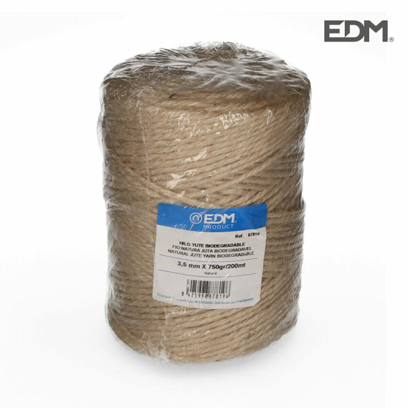 Bobine de fil EDM Naturel Élastique Fibre naturelle Biodégradable