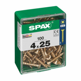 Boîte à vis SPAX Vis à bois Tête plate (4 x 25 mm) (4,0 x 25 mm) 17,99 €