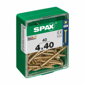Boîte à vis SPAX Vis à bois Tête plate (4,0 x 40 mm) (4 x 40 mm) 15,99 €