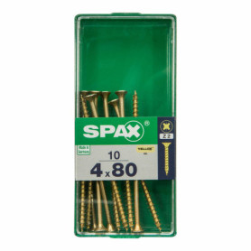 Boîte à vis SPAX 4081020400802 Vis à bois Tête plate (4 x 80 mm) (4,0 x 15,99 €