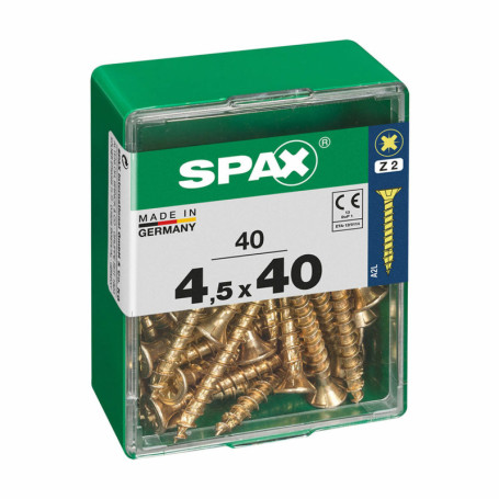 Boîte à vis SPAX Vis à bois Tête plate (4,5 x 40 mm) 16,99 €