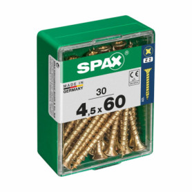 Boîte à vis SPAX Vis à bois Tête plate (4,5 x 60 mm) 16,99 €