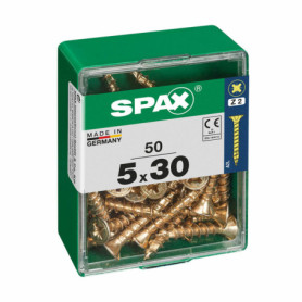 Boîte à vis SPAX Vis à bois Tête plate (5 x 30 mm) (5,0 x 30 mm) 16,99 €