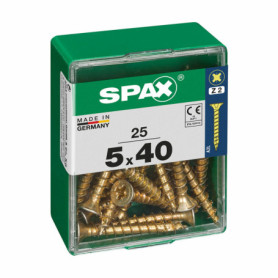 Boîte à vis SPAX Vis à bois Tête plate (5 x 40 mm) (5,0 x 40 mm) 16,99 €