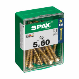 Boîte à vis SPAX Vis à bois Tête plate (5 x 60 mm) (5,0 x 60 mm) 16,99 €
