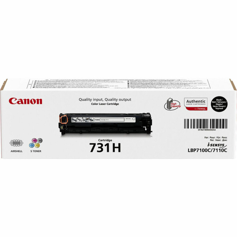 Canon 731H Cartouche de toner 1 pièce(s) Original Noir