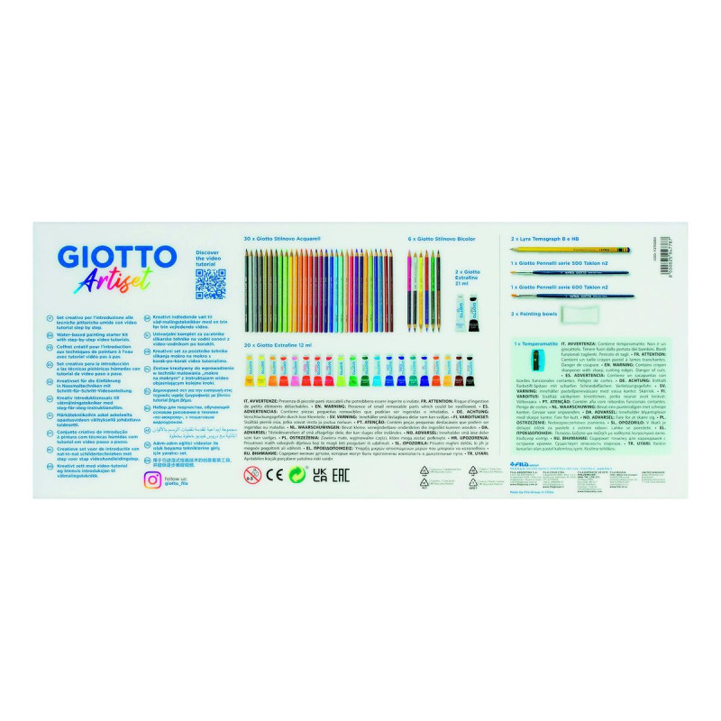 Image secondaire de Kit de Dessin Giotto Artiset Multicouleur 65 Pièces