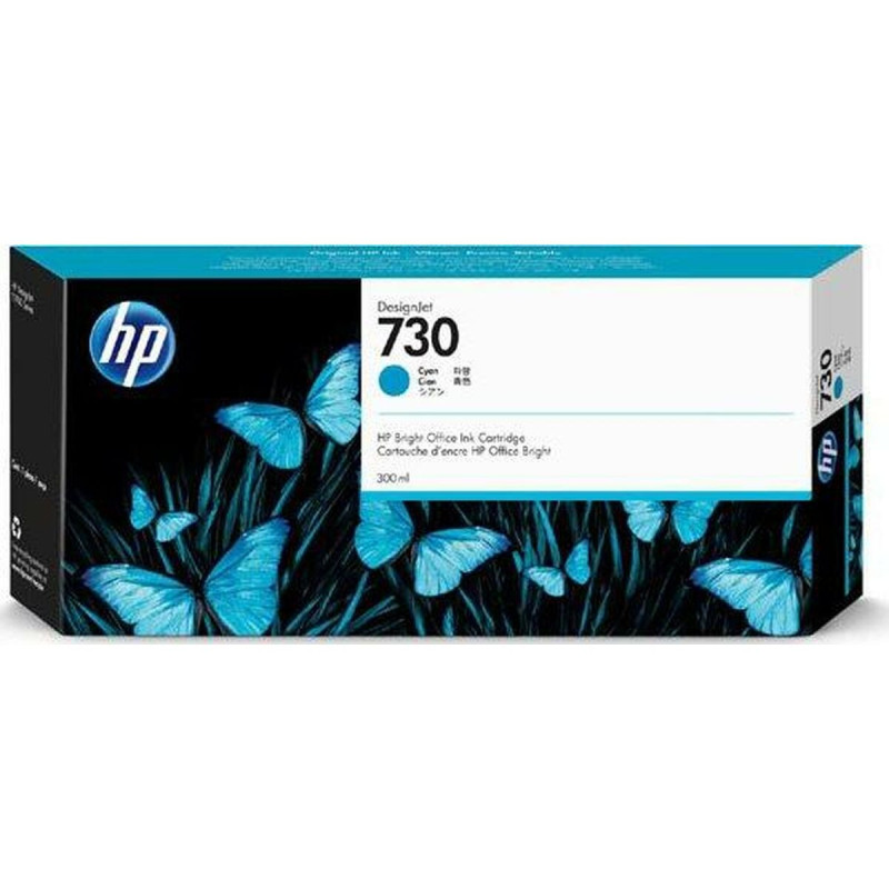 HP Cartouche d'encre 730 DesignJet cyan, 300 ml