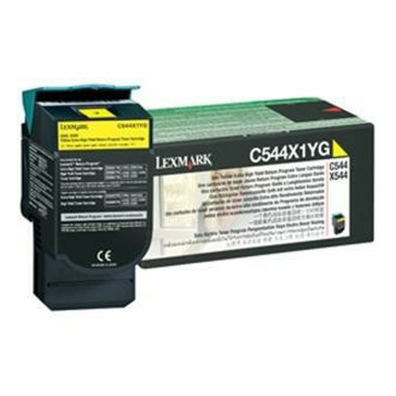 Lexmark C544, X544 Yellow Extra High Yield Return Programme Toner Cartridge (4K) Cartouche de toner Original Jaune