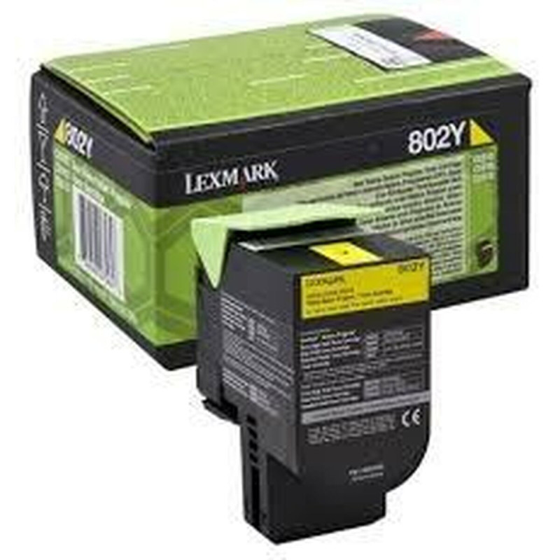 Lexmark 802Y Cartouche de toner 1 pièce(s) Original Jaune