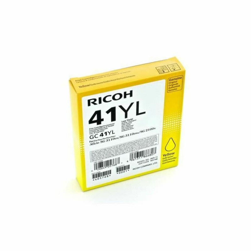 Ricoh 405768 cartouche d'encre 1 pièce(s) Original Jaune