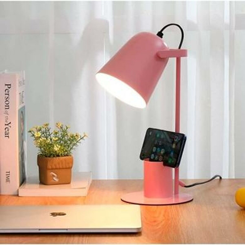 Image secondaire de Lampe de bureau iTotal COLORFUL Rose Métal 35 cm