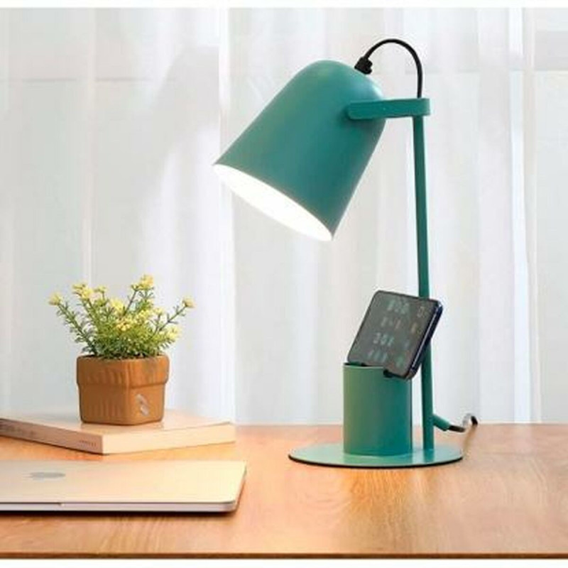 Image secondaire de Lampe de bureau iTotal COLORFUL Vert Turquoise Métal 35 cm