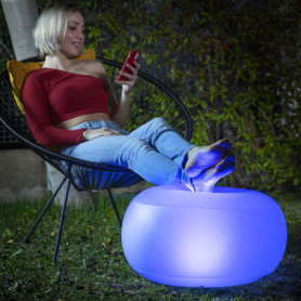 Siège gonflable avec LED multicolore et télécommande Pulight InnovaGoods 32,99 €
