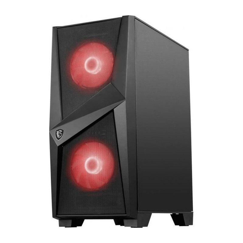 MSI MAG Forge 100M Midi Tower Noir, Transparent