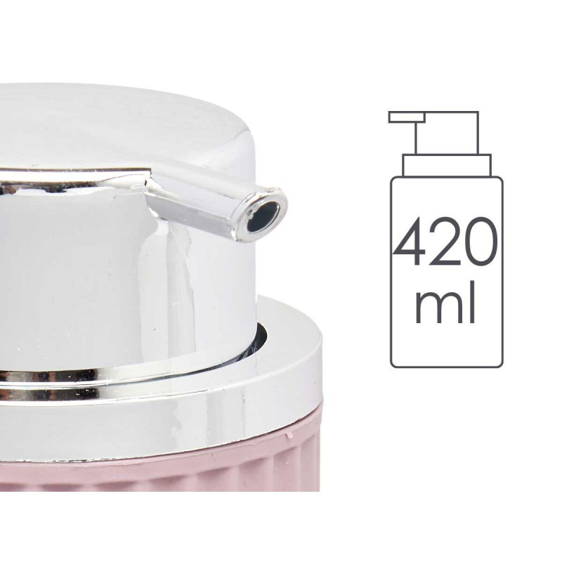 Image secondaire de Distributeur de Savon Rose Plastique 32 Unités (420 ml)