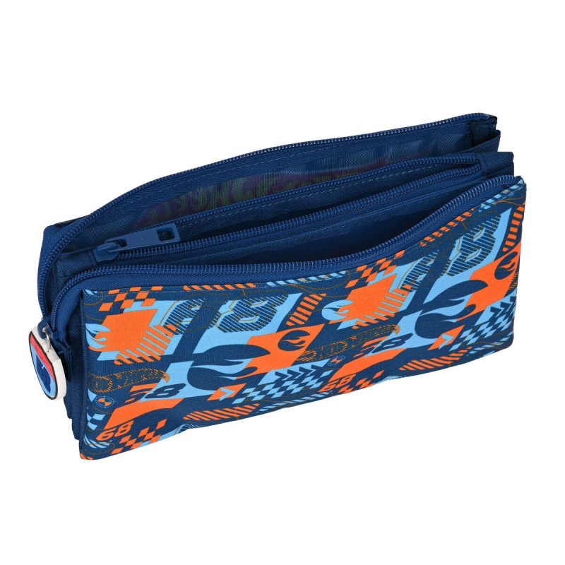 Image secondaire de Trousse Fourre-Tout Triple Hot Wheels Speed club Orange Blue marine (22