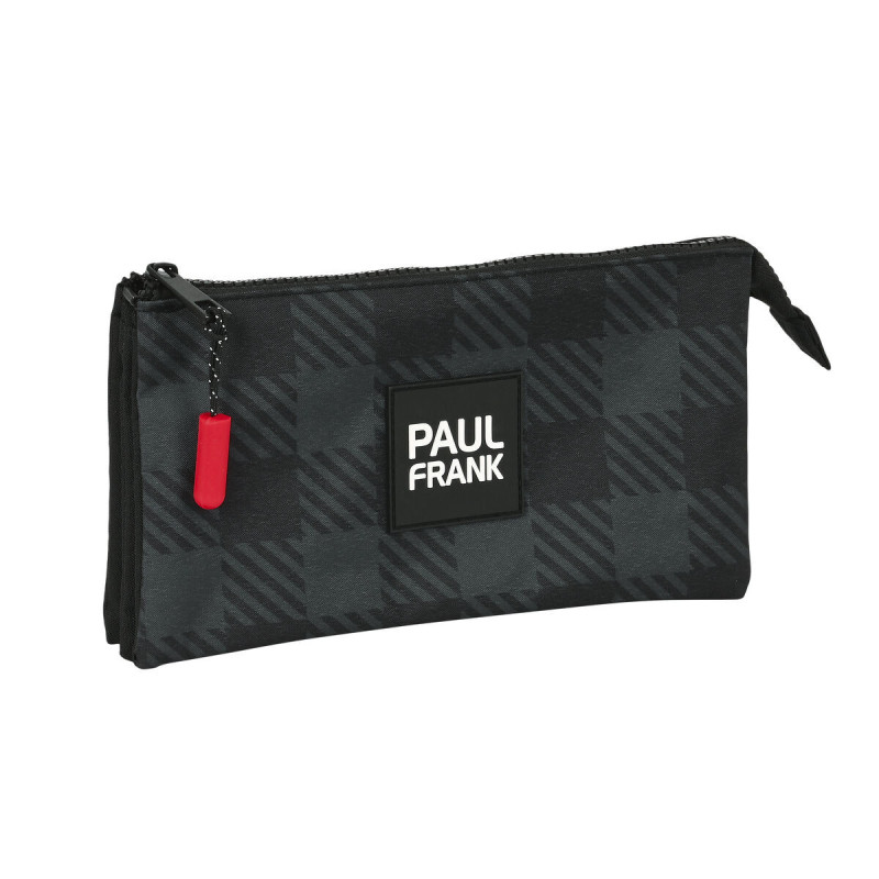 Image secondaire de Trousse Fourre-Tout Triple Paul Frank Campers Noir (22 x 12 x 3 cm)