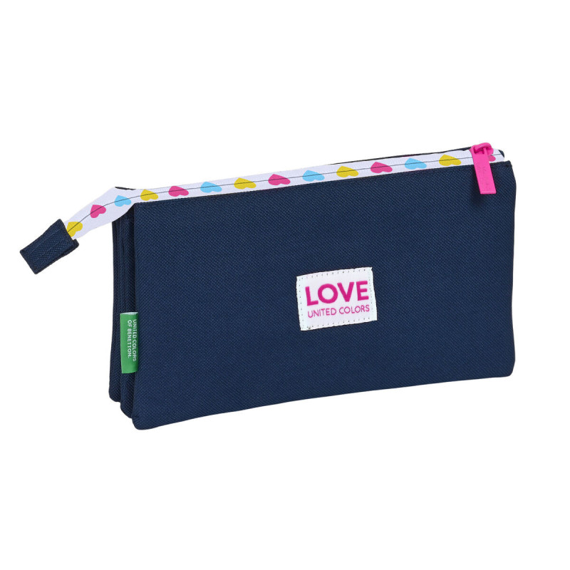 Image secondaire de Trousse Fourre-Tout Triple Benetton Love 22 x 3 x 12 cm